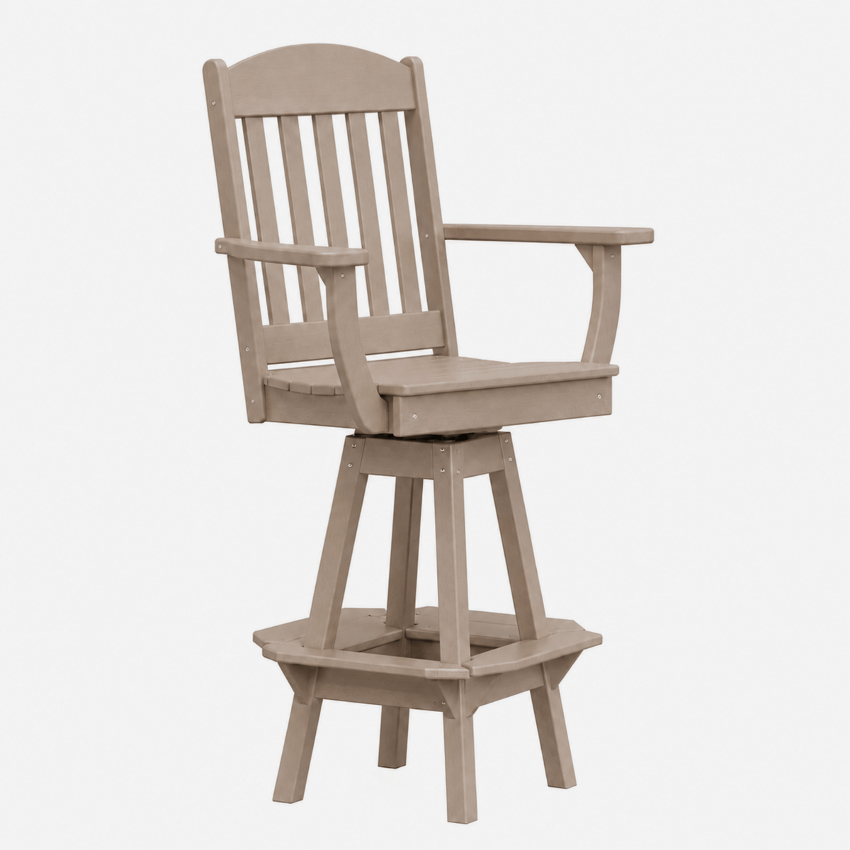 Keystone Amish Co. Classic Poly Composite Swivel Bar Chair