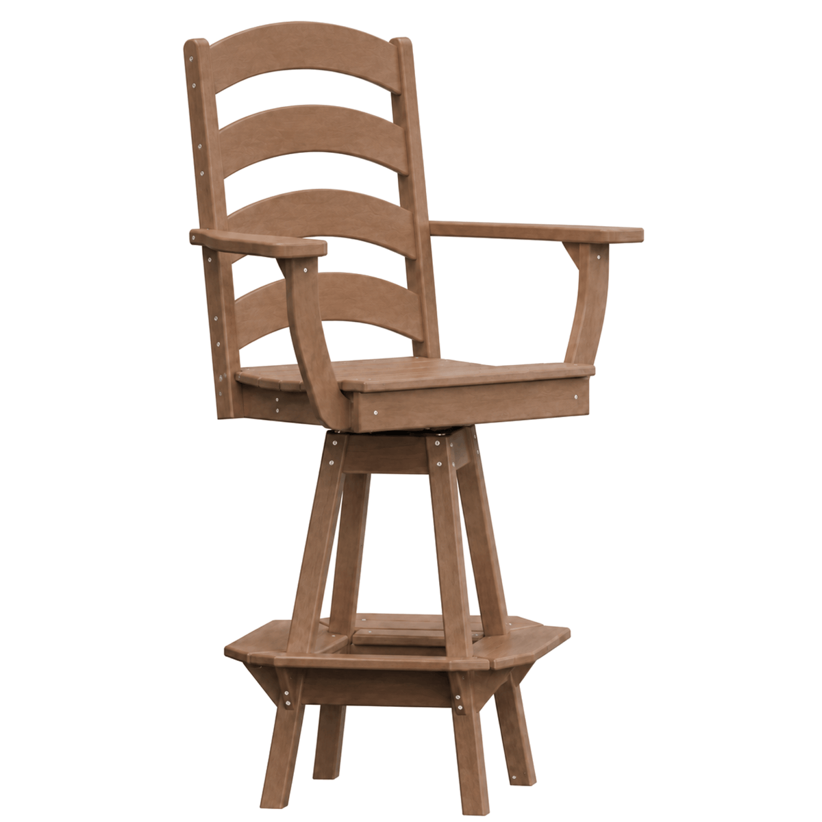 Keystone Amish Co. Josie Poly Composite Swivel Bar Chair