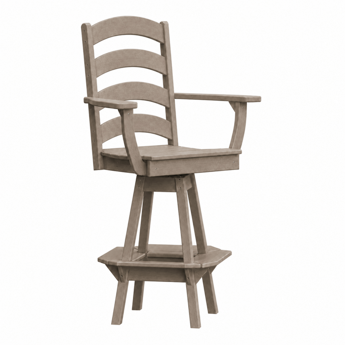 Keystone Amish Co. Josie Poly Composite Swivel Bar Chair