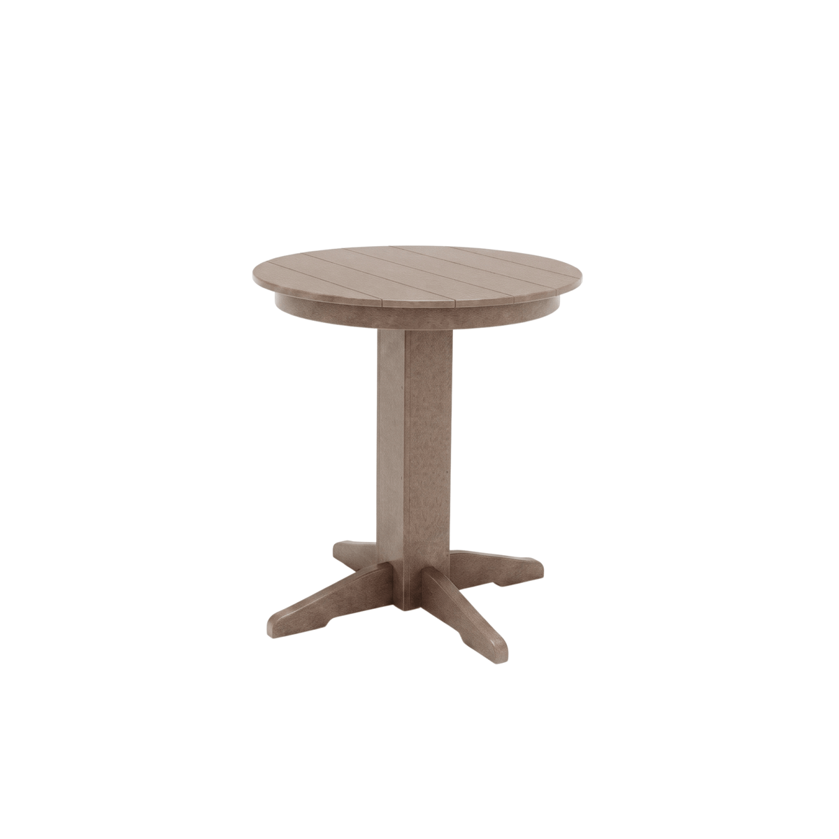 Keystone Amish Co. Round Poly Lumber Counter Height Dining Table