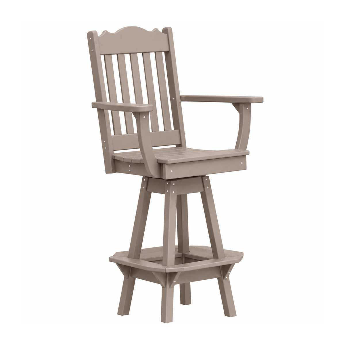 Keystone Amish Co. Royal Poly Swivel Bar Chair