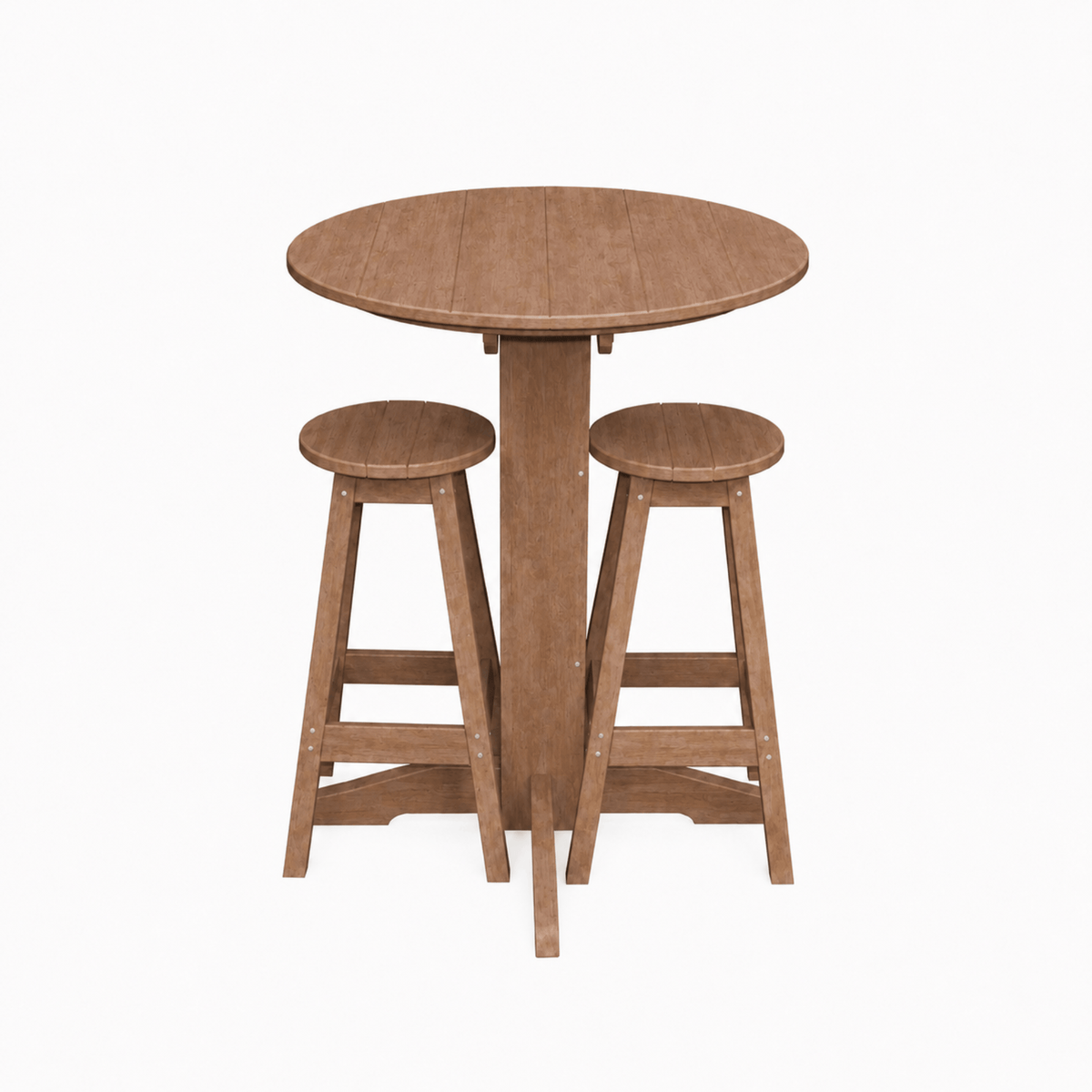 Keystone Amish Co. Sierra 2 Person Poly Round Bar Dining Set