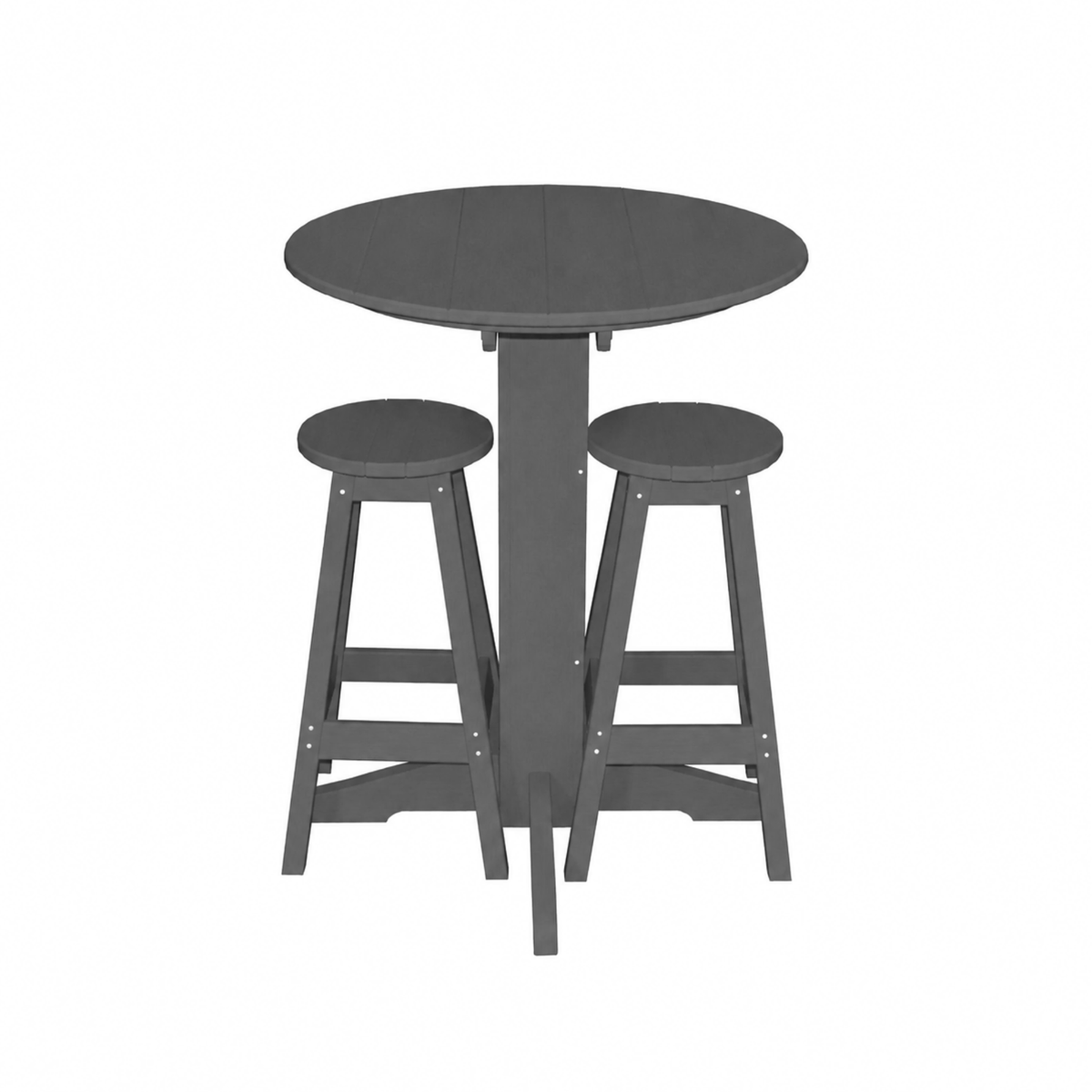 Keystone Amish Co. Sierra 2 Person Poly Round Bar Dining Set