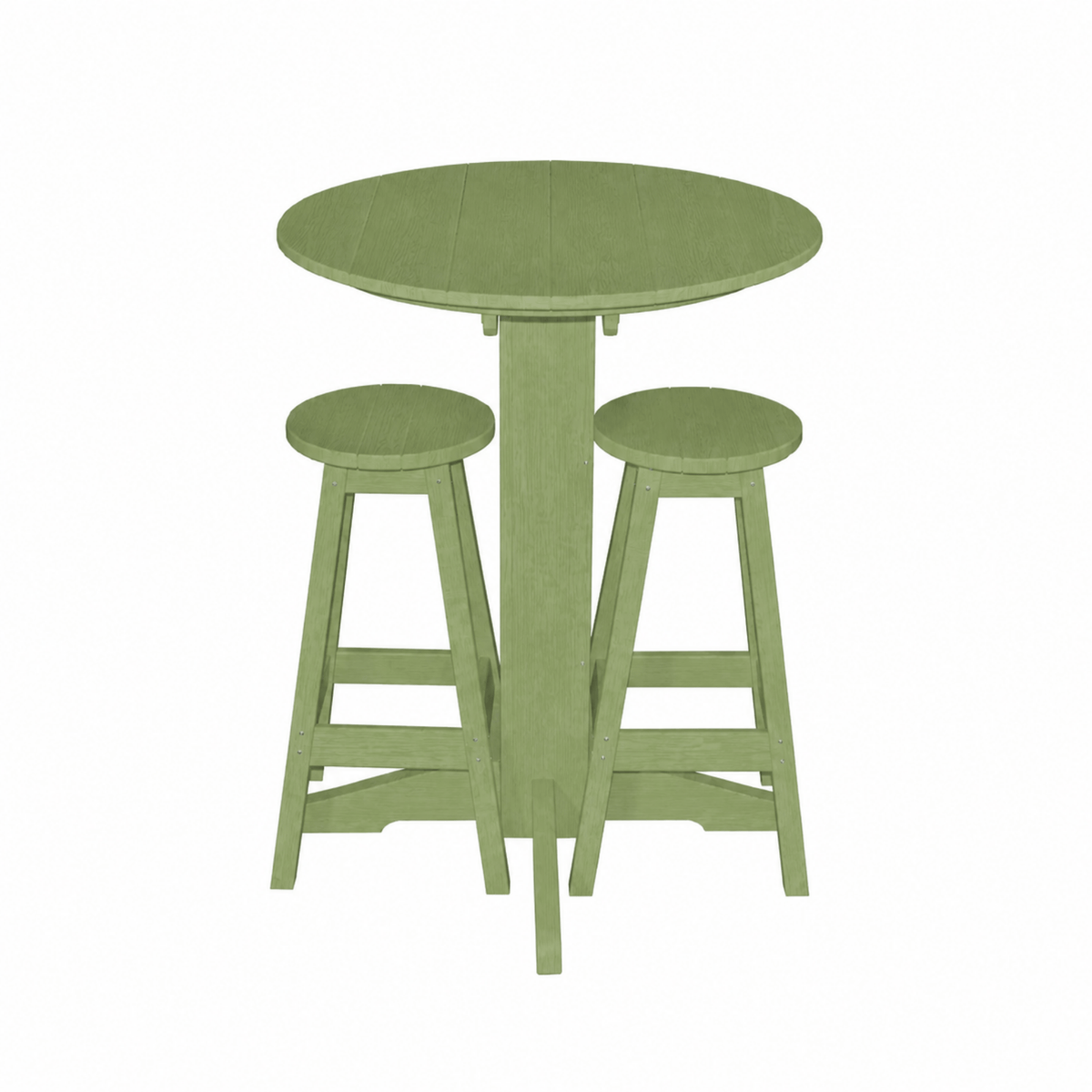 Keystone Amish Co. Sierra 2 Person Poly Round Bar Dining Set