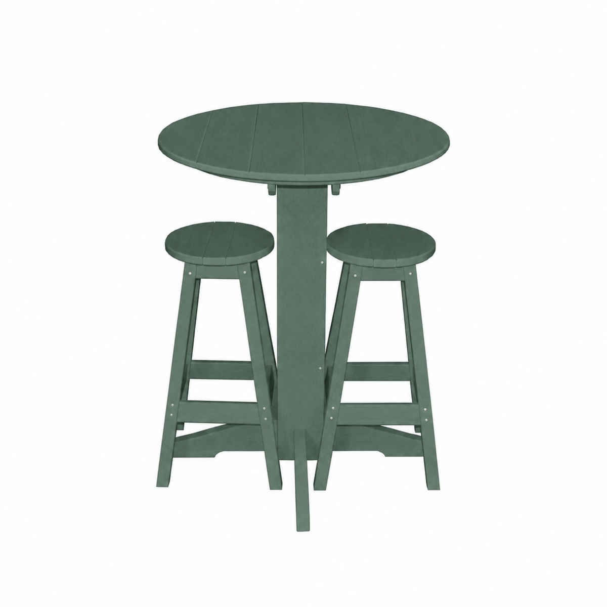 Keystone Amish Co. Sierra 2 Person Poly Round Bar Dining Set