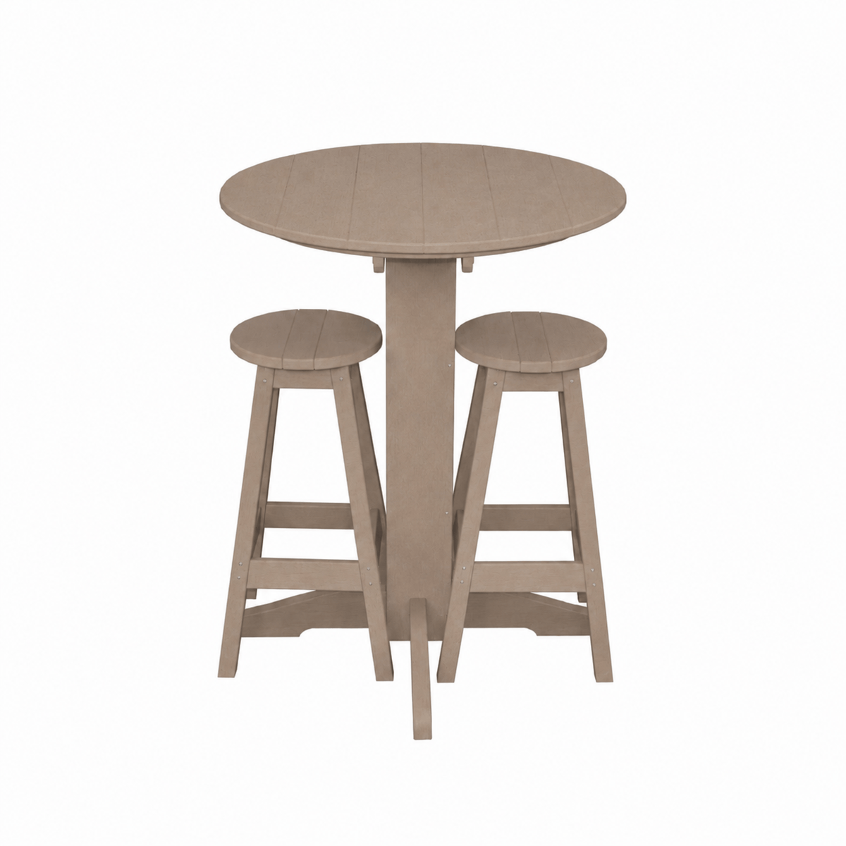 Keystone Amish Co. Sierra 2 Person Poly Round Bar Dining Set