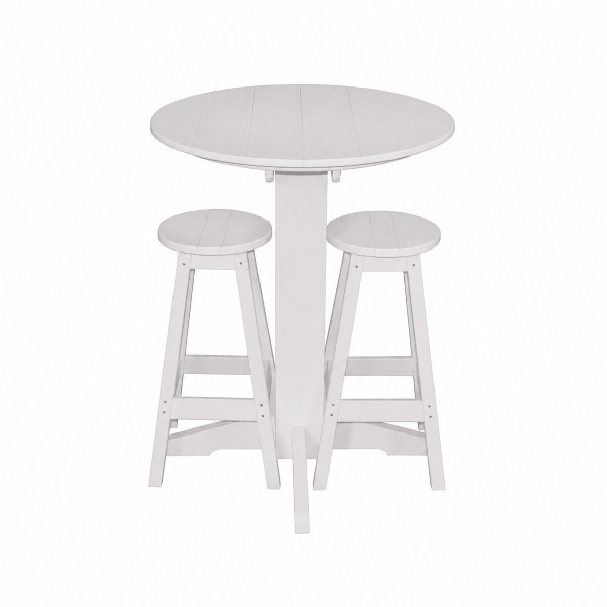 Keystone Amish Co. Sierra 2 Person Poly Round Bar Dining Set