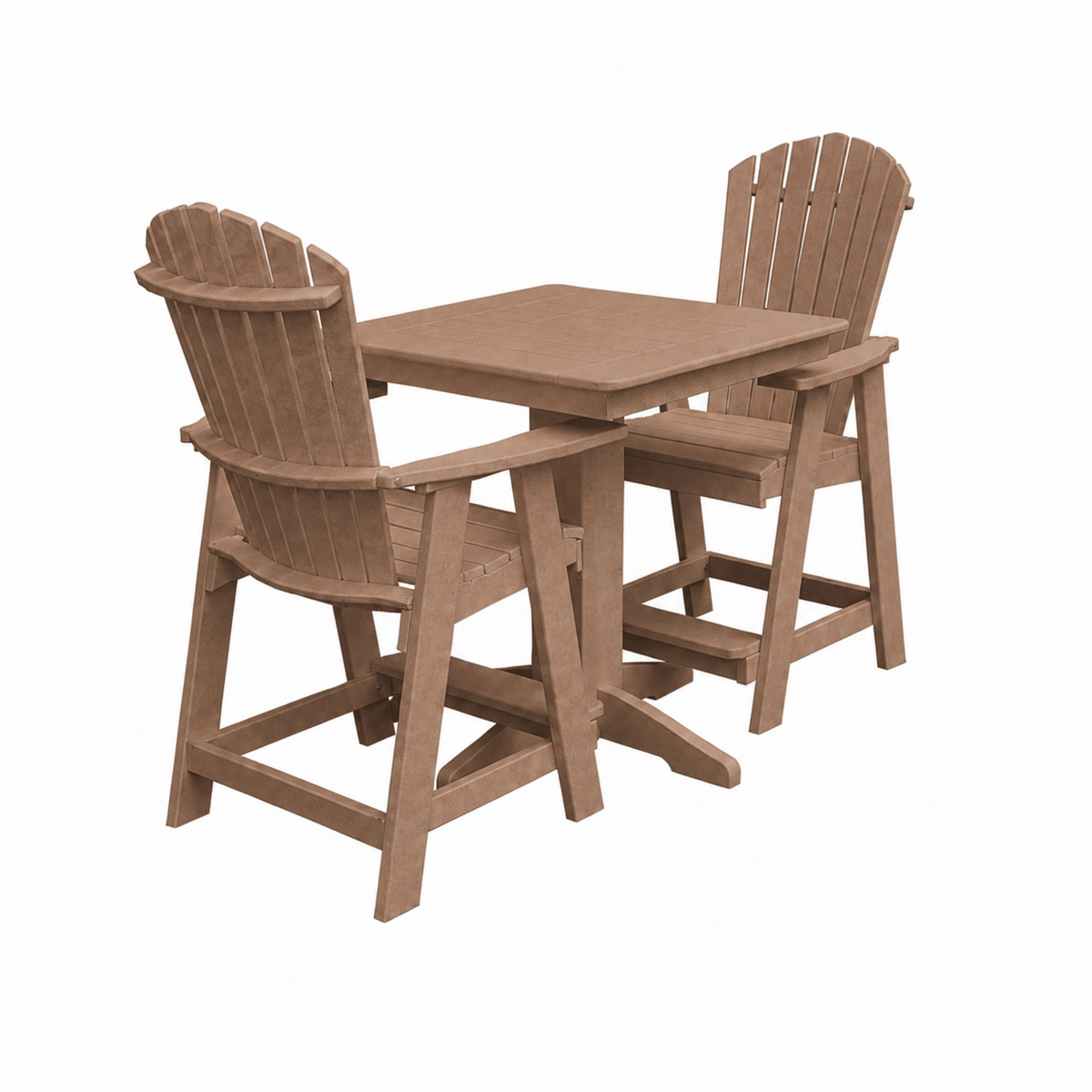 Keystone Amish Co. Sunburst 2-Person Counter Height Poly Dining Set