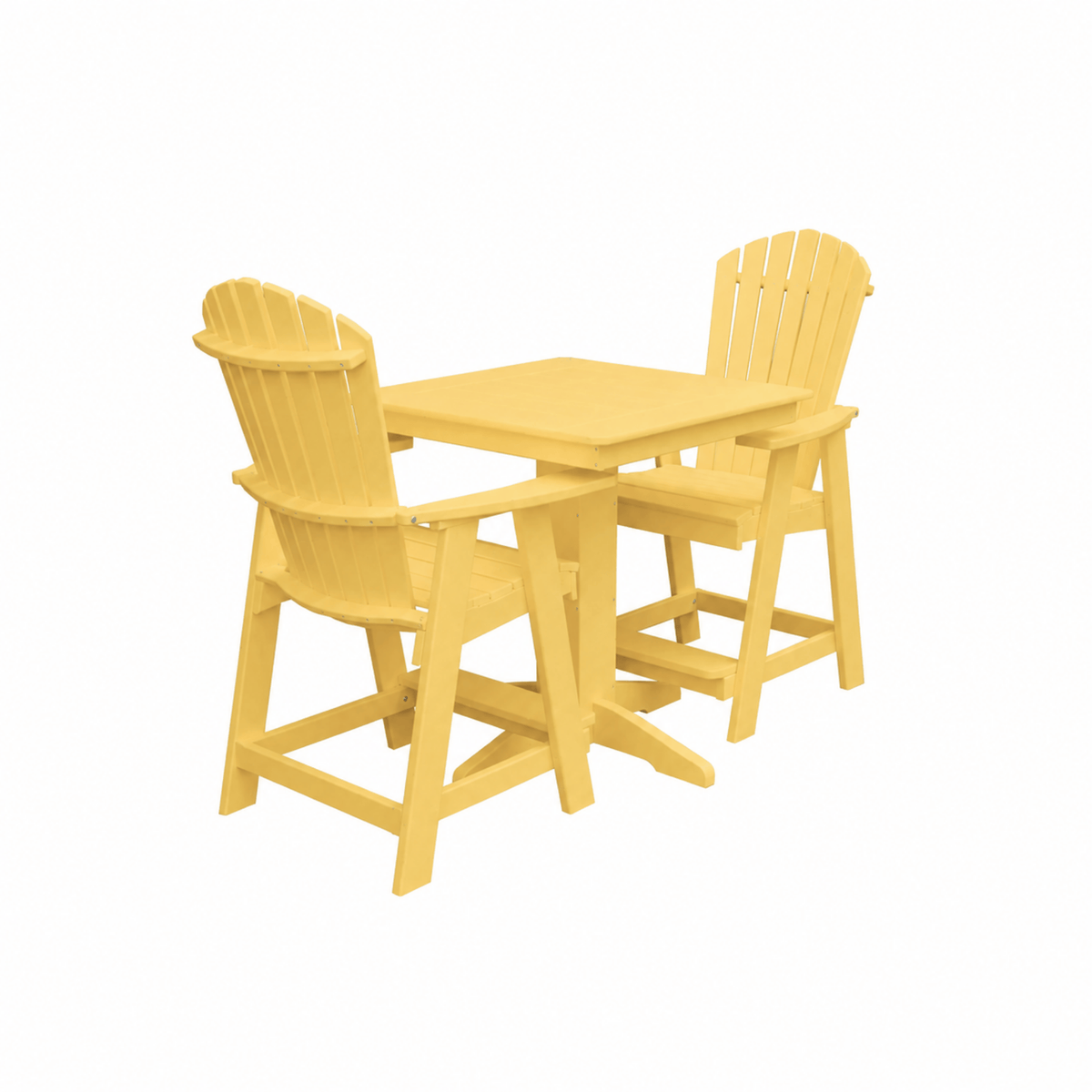 Keystone Amish Co. Sunburst 2-Person Counter Height Poly Dining Set
