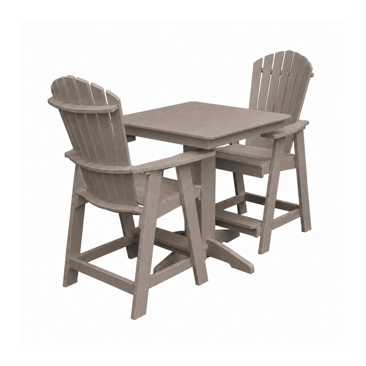 Keystone Amish Co. Sunburst 2-Person Counter Height Poly Dining Set
