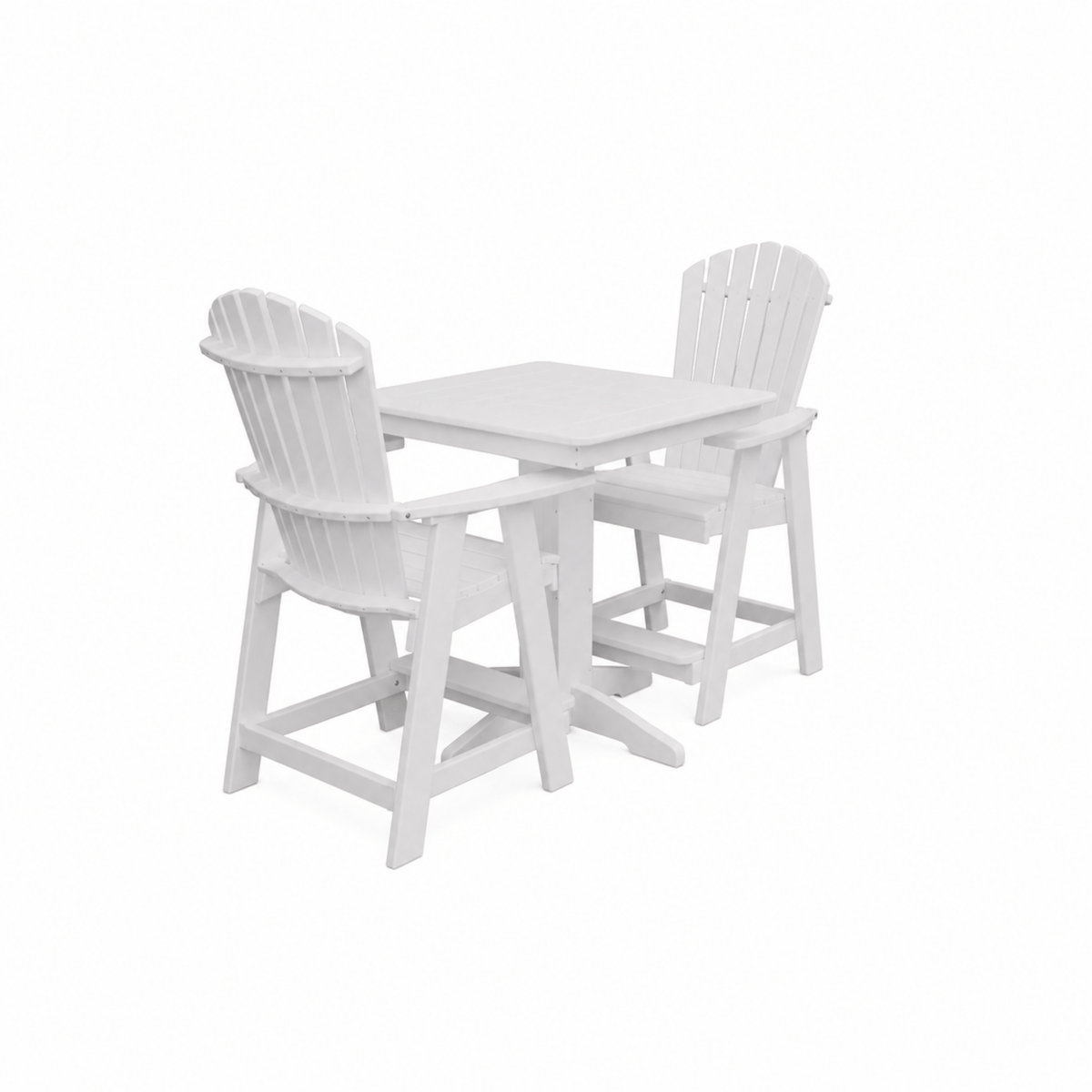 Keystone Amish Co. Sunburst 2-Person Counter Height Poly Dining Set