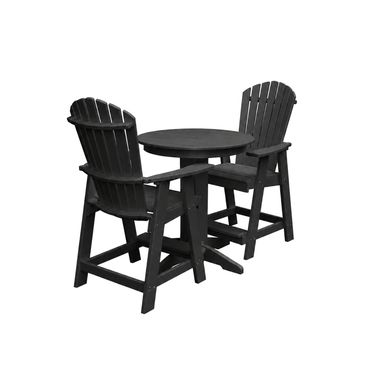 Keystone Amish Co. Sunburst 3-Piece Counter Height Dining Set with Round Table