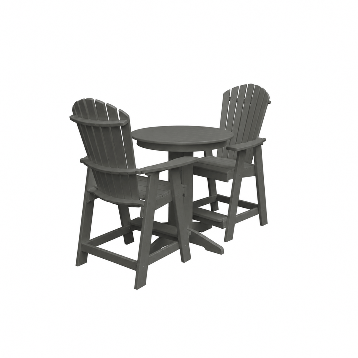 Keystone Amish Co. Sunburst 3-Piece Counter Height Dining Set with Round Table