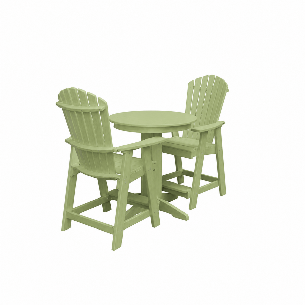 Keystone Amish Co. Sunburst 3-Piece Counter Height Dining Set with Round Table