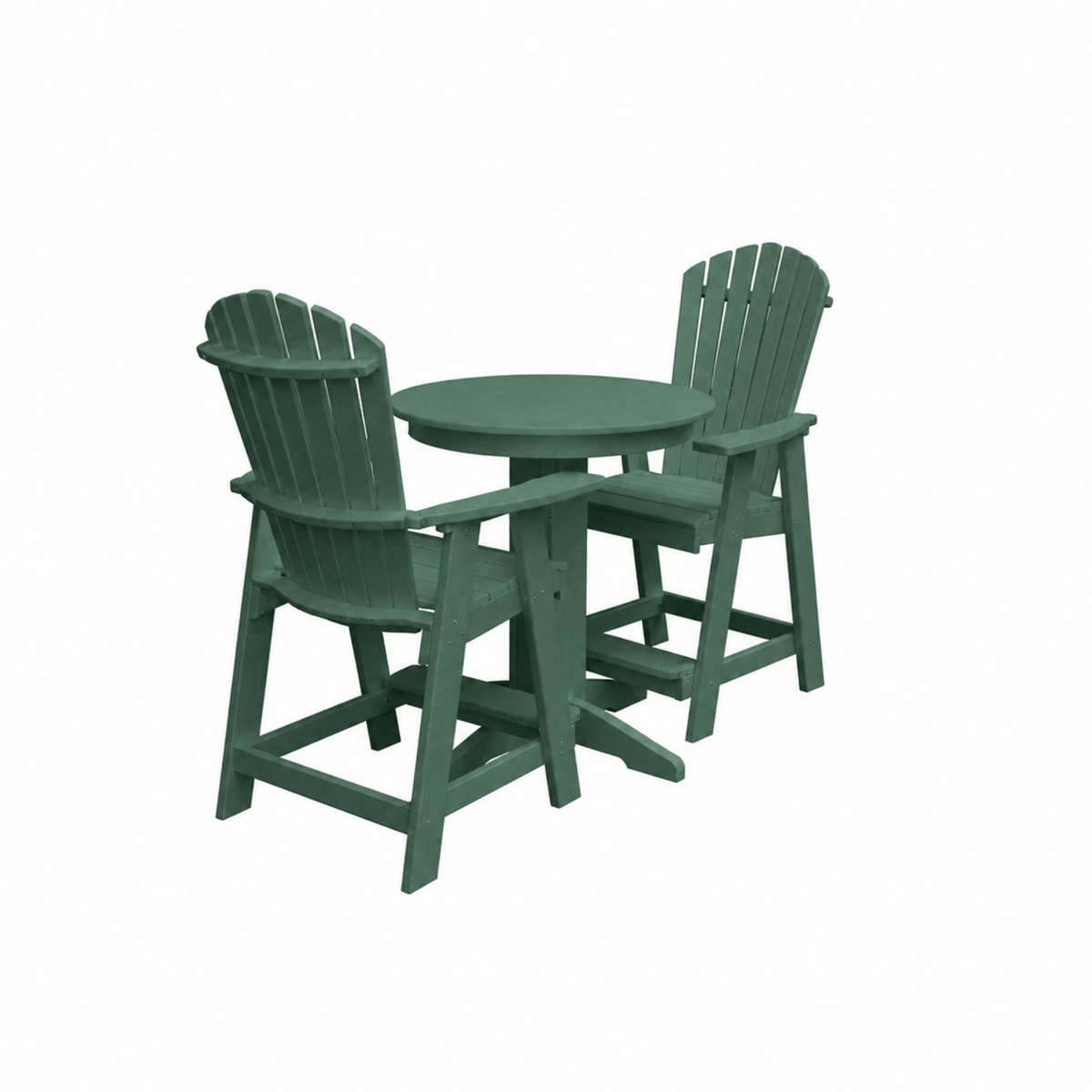 Keystone Amish Co. Sunburst 3-Piece Counter Height Dining Set with Round Table