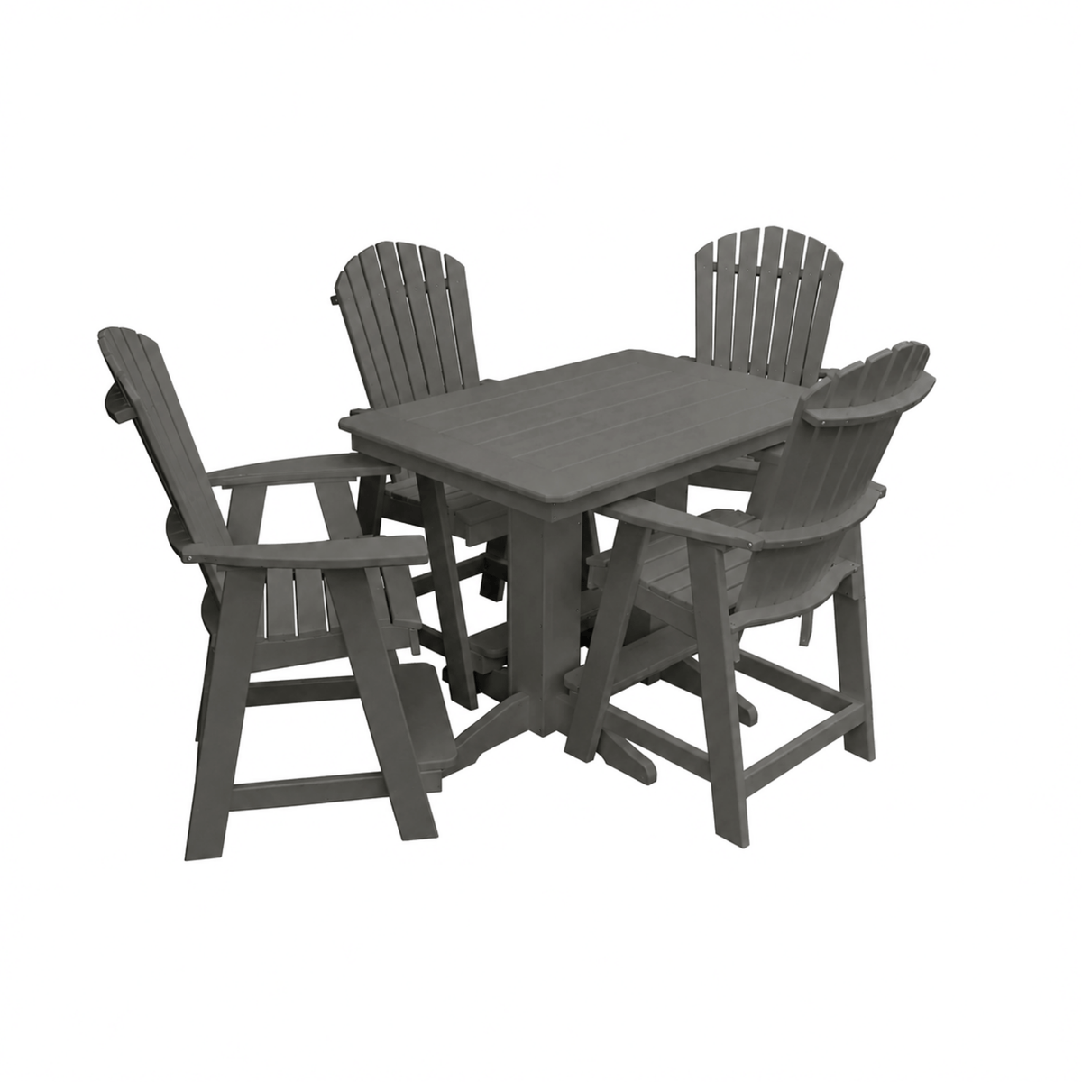 Keystone Amish Co. Sunburst 4-Person Counter Height Poly Dining Set