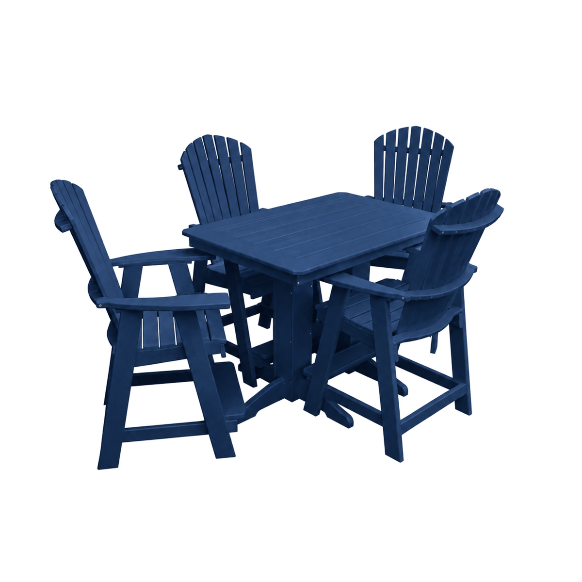 Keystone Amish Co. Sunburst 4-Person Counter Height Poly Dining Set