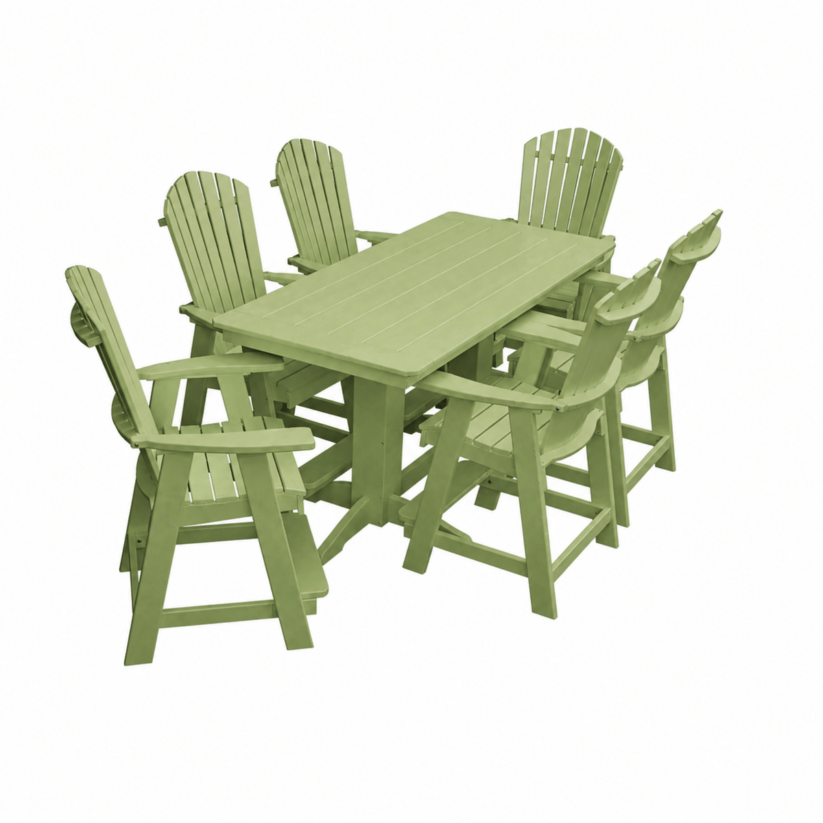 Keystone Amish Co. Sunburst 7-Piece Poly Counter Height Dining Set