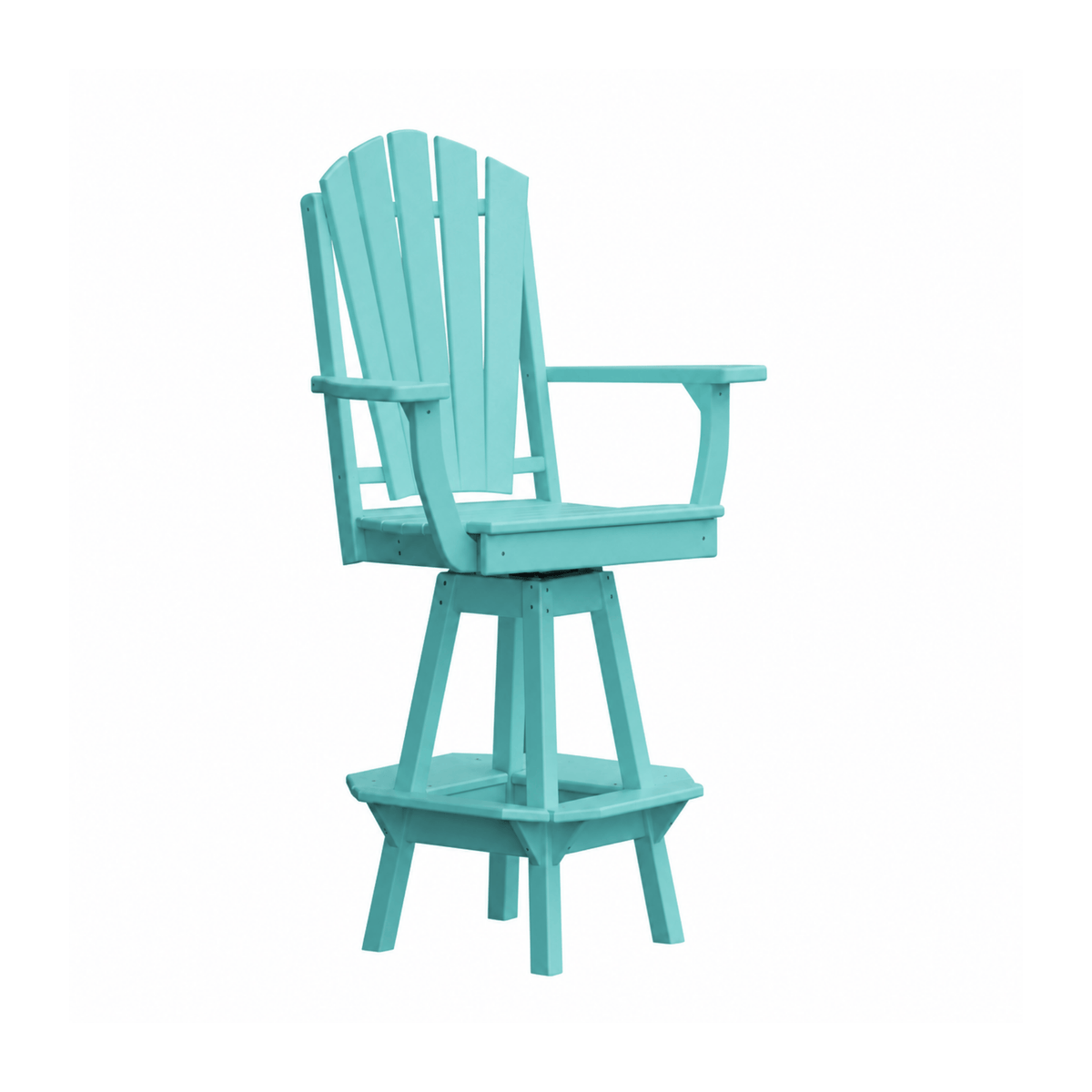 Keystone Amish Co. Sunburst Poly Composite Swivel Bar Chair
