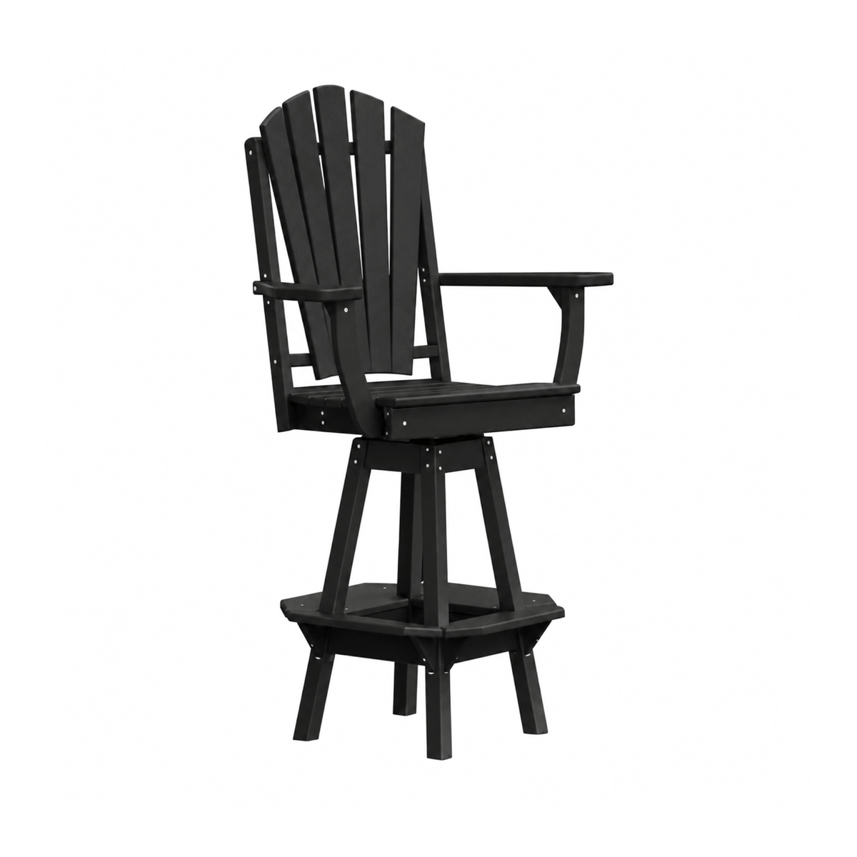 Keystone Amish Co. Sunburst Poly Composite Swivel Bar Chair