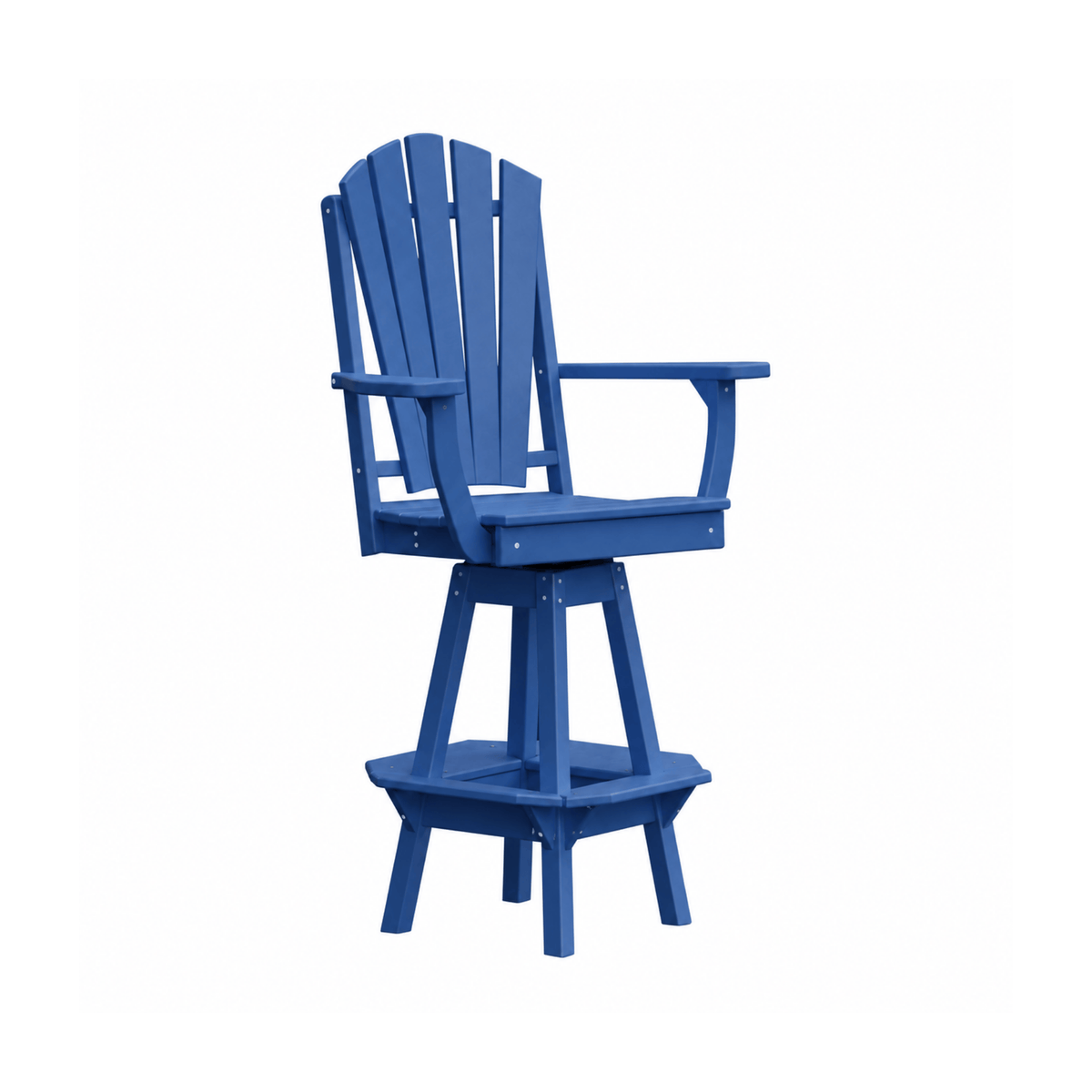 Keystone Amish Co. Sunburst Poly Composite Swivel Bar Chair