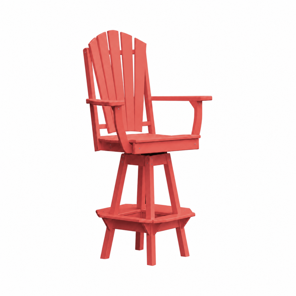 Keystone Amish Co. Sunburst Poly Composite Swivel Bar Chair