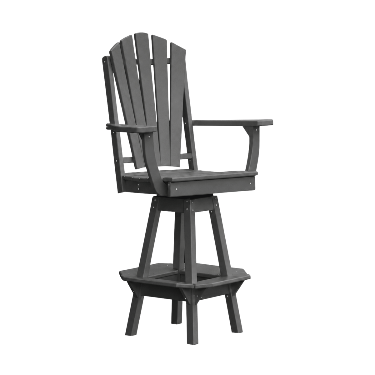Keystone Amish Co. Sunburst Poly Composite Swivel Bar Chair