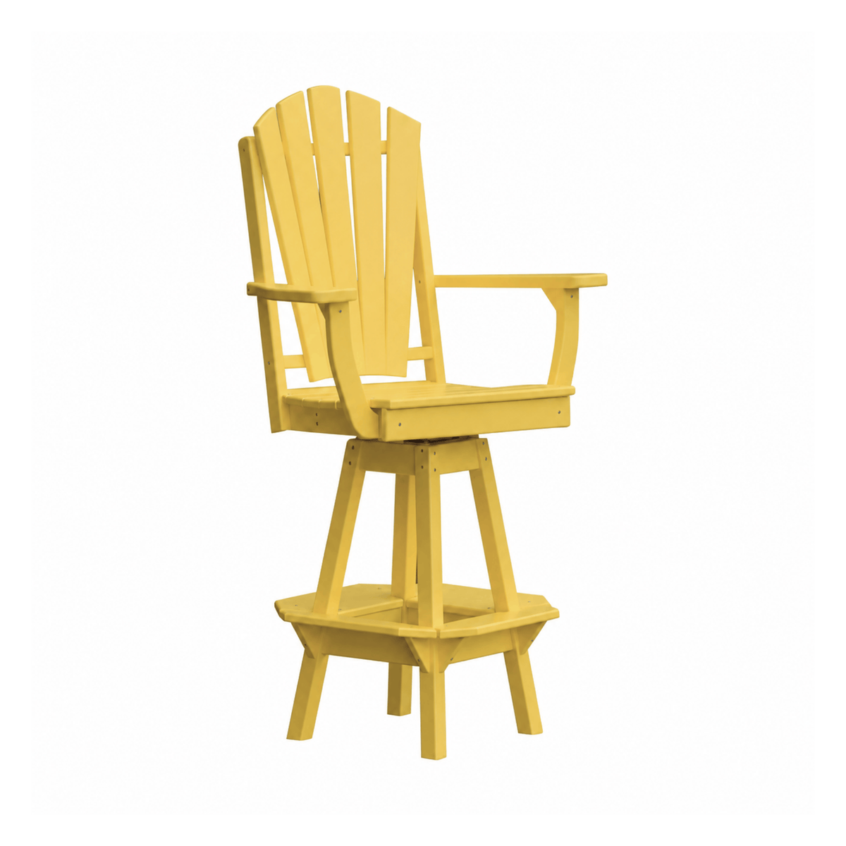 Keystone Amish Co. Sunburst Poly Composite Swivel Bar Chair