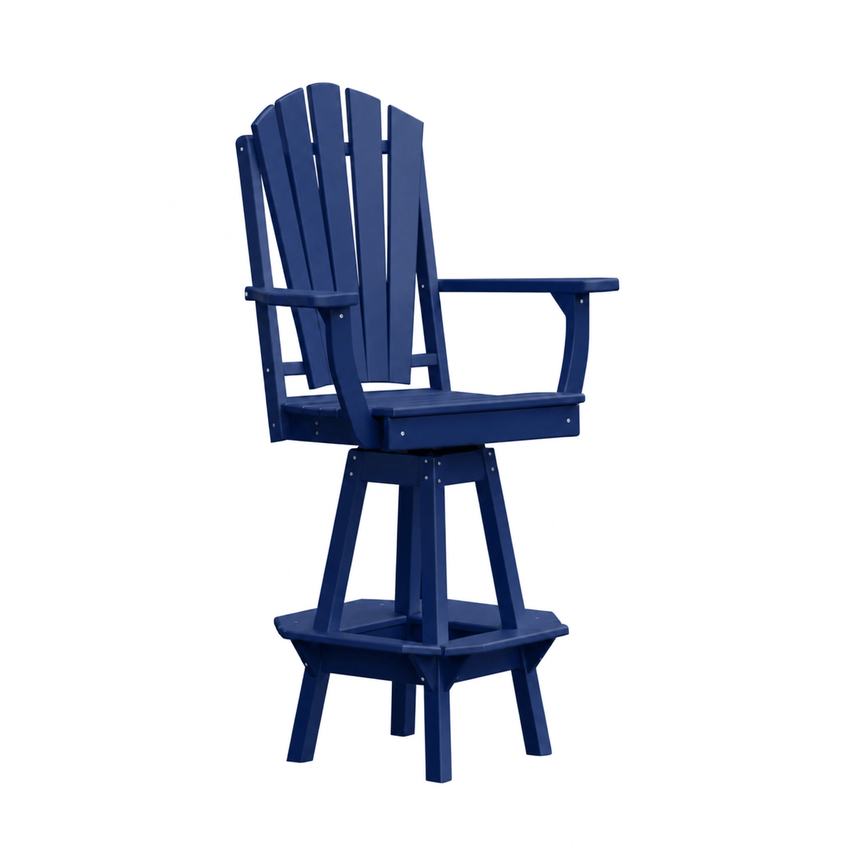 Keystone Amish Co. Sunburst Poly Composite Swivel Bar Chair