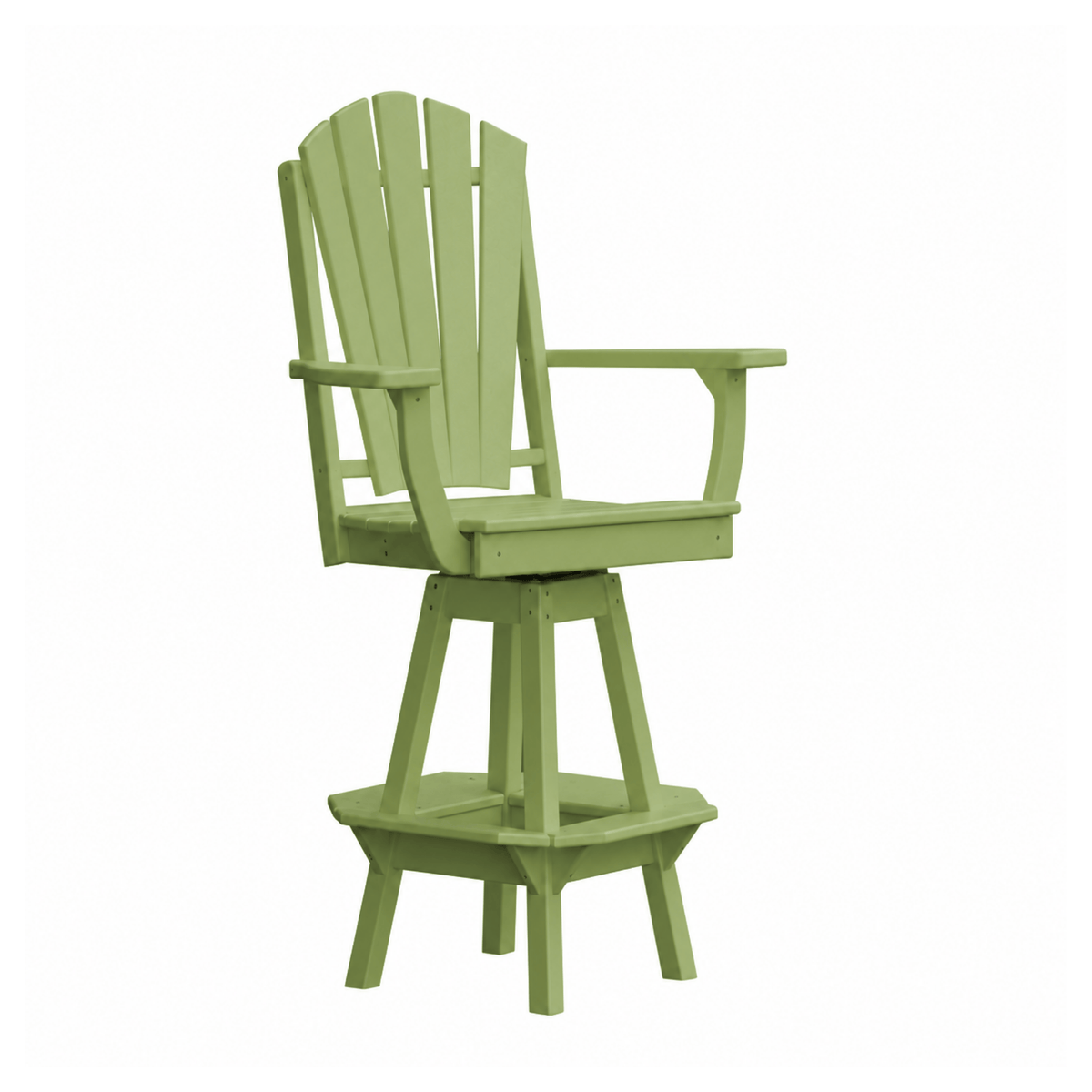 Keystone Amish Co. Sunburst Poly Composite Swivel Bar Chair