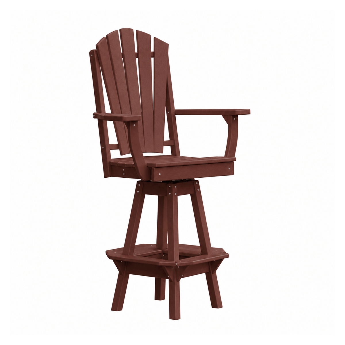 Keystone Amish Co. Sunburst Poly Composite Swivel Bar Chair
