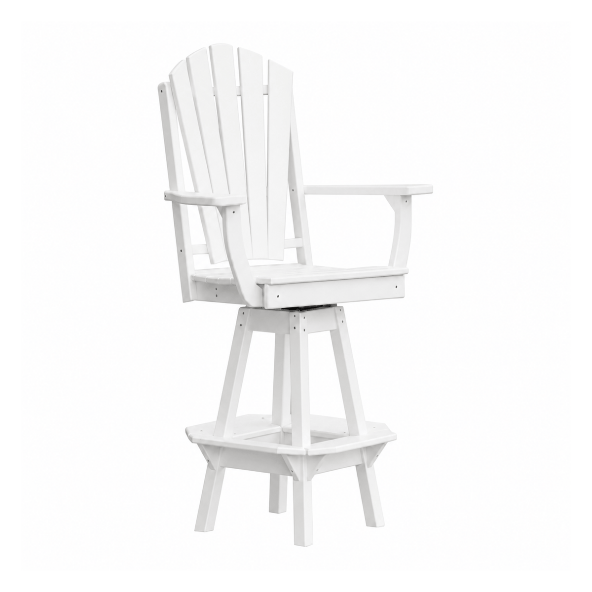 Keystone Amish Co. Sunburst Poly Composite Swivel Bar Chair