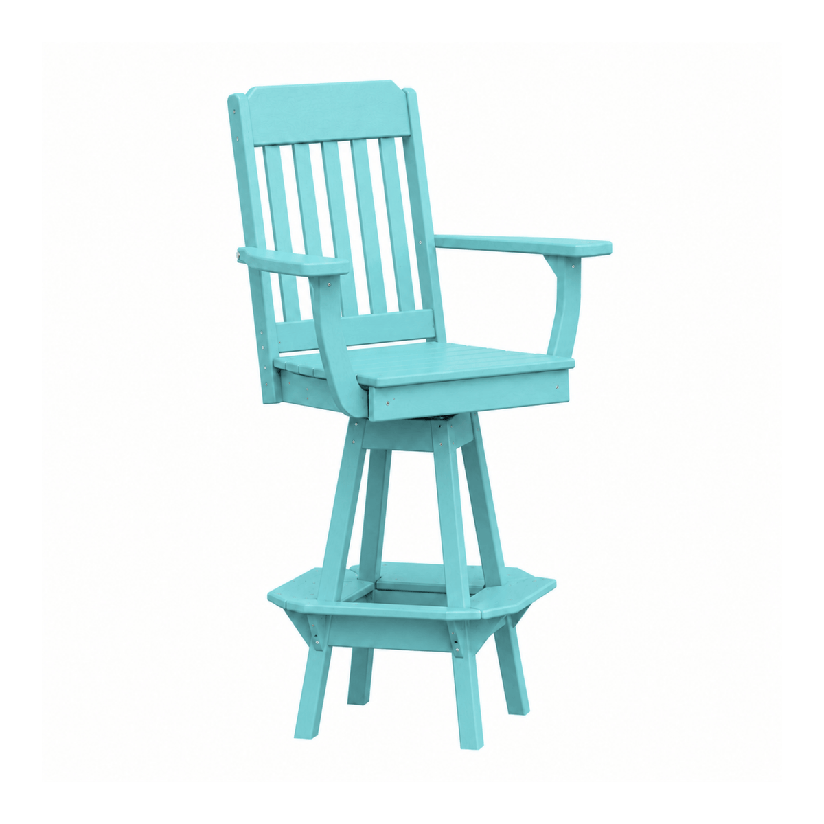 Keystone Amish Co. Traditional Poly Composite Swivel Bar Chair