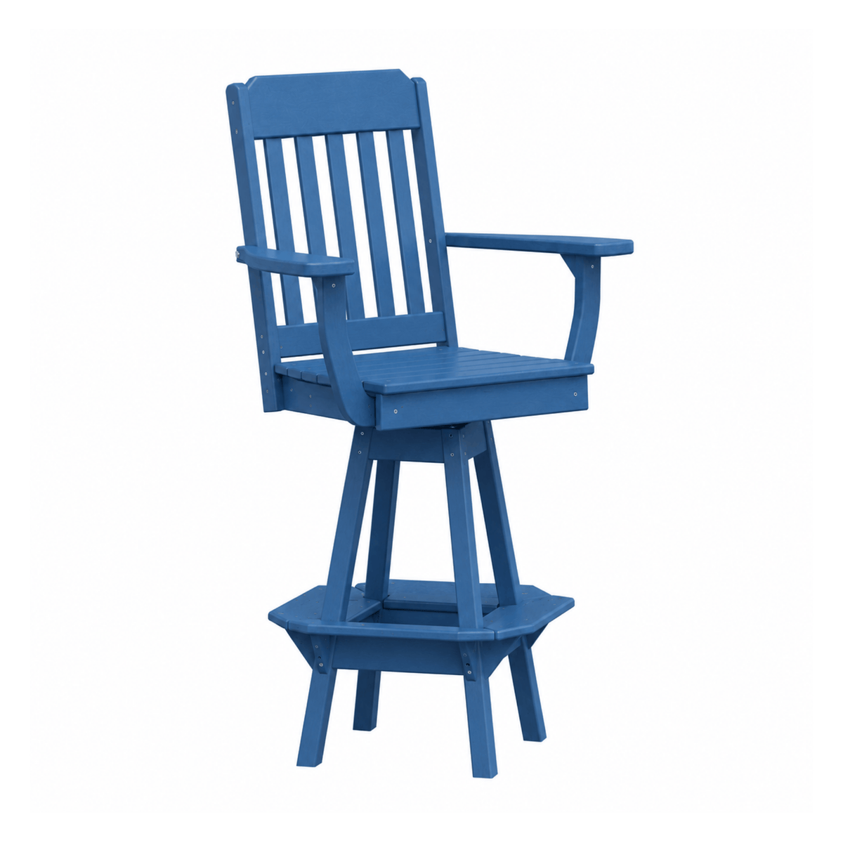 Keystone Amish Co. Traditional Poly Composite Swivel Bar Chair