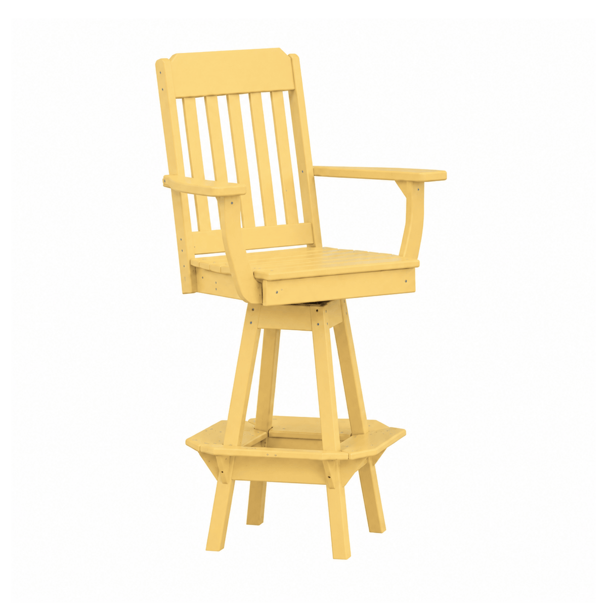 Keystone Amish Co. Traditional Poly Composite Swivel Bar Chair