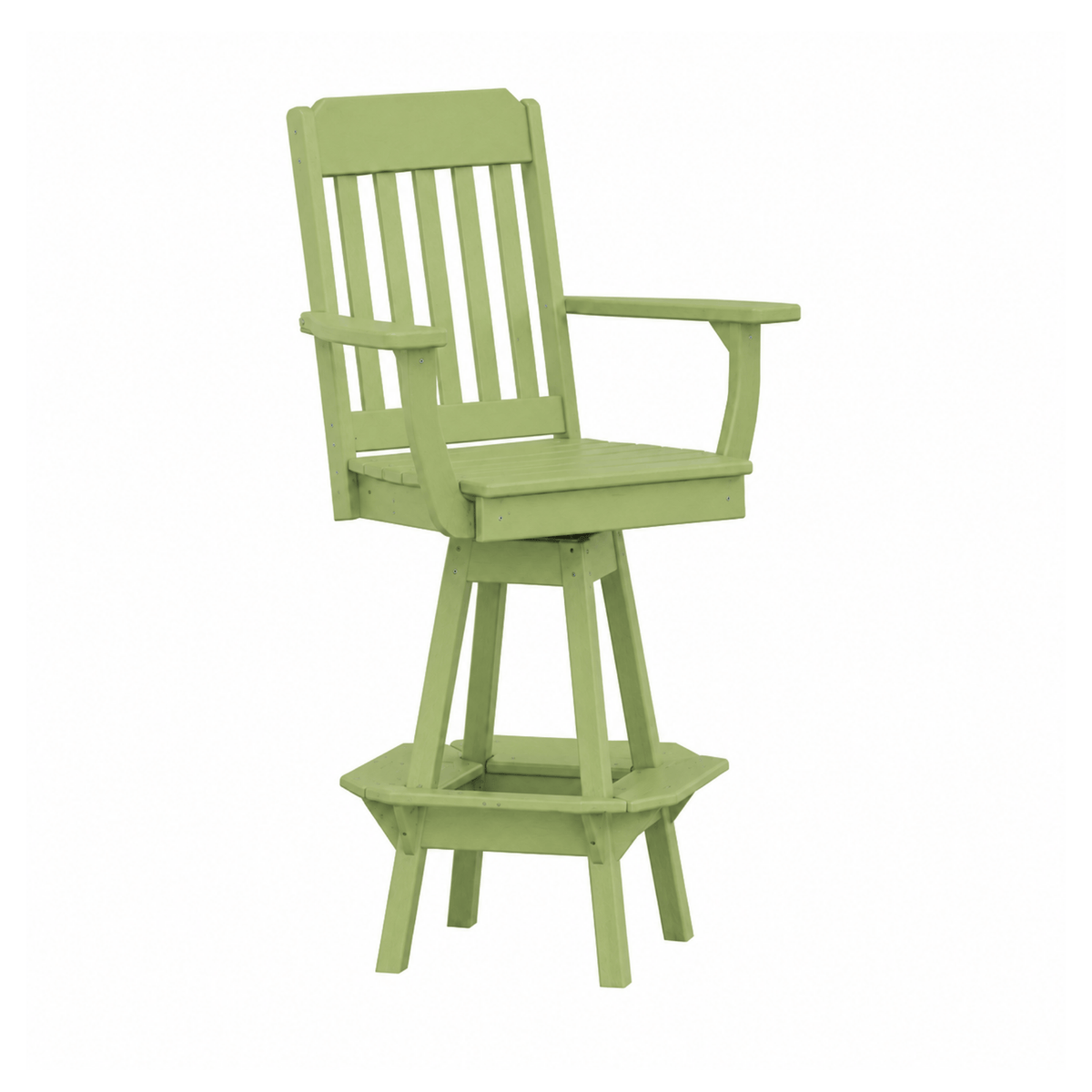 Keystone Amish Co. Traditional Poly Composite Swivel Bar Chair