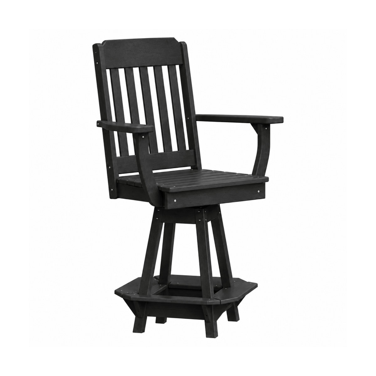 Keystone Amish Co. Traditional Poly Swivel Counter Height Chair