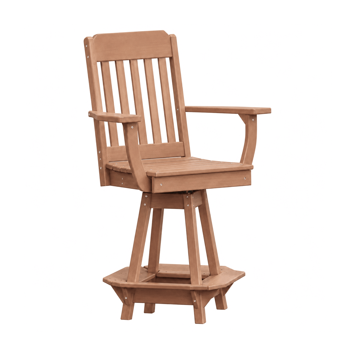 Keystone Amish Co. Traditional Poly Swivel Counter Height Chair