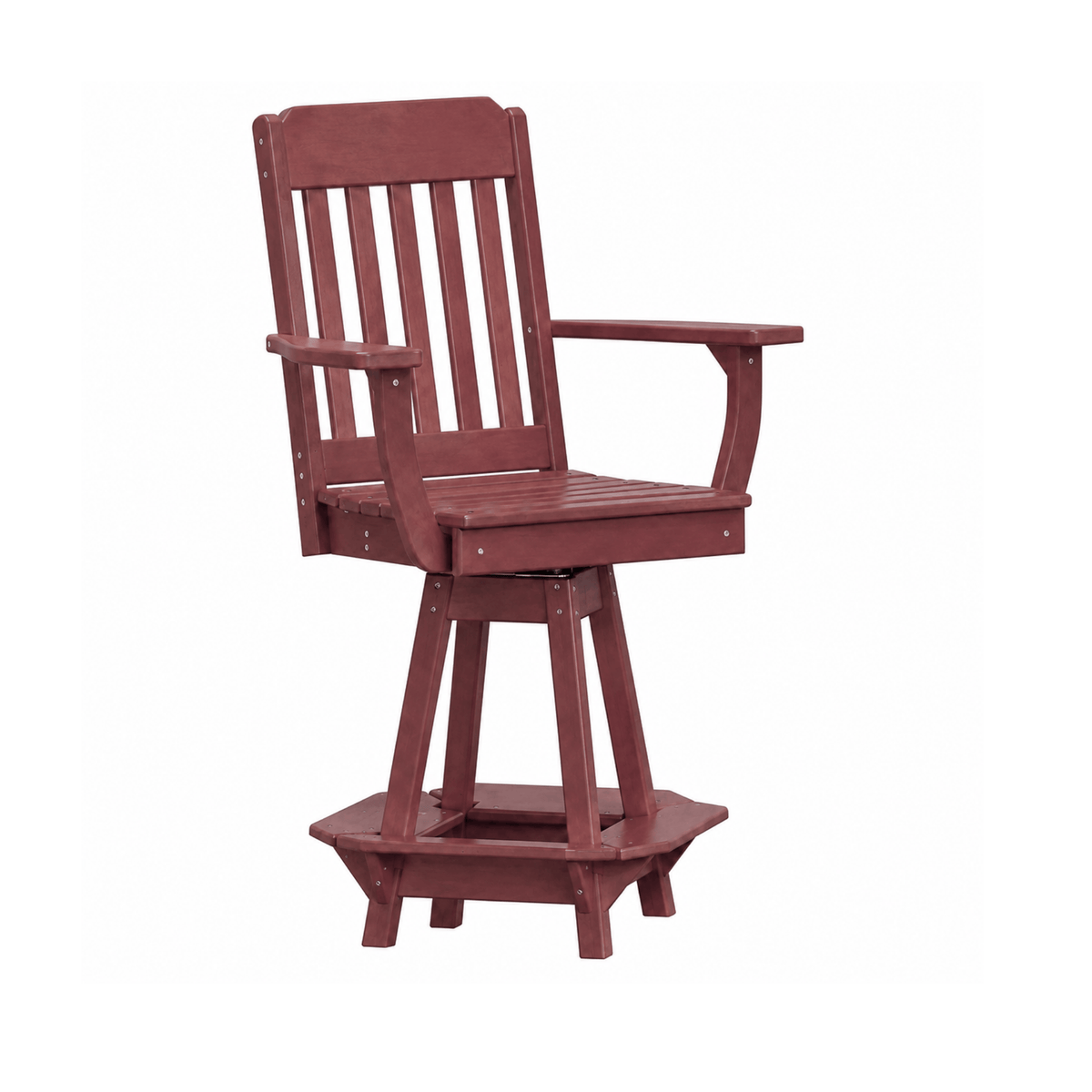 Keystone Amish Co. Traditional Poly Swivel Counter Height Chair