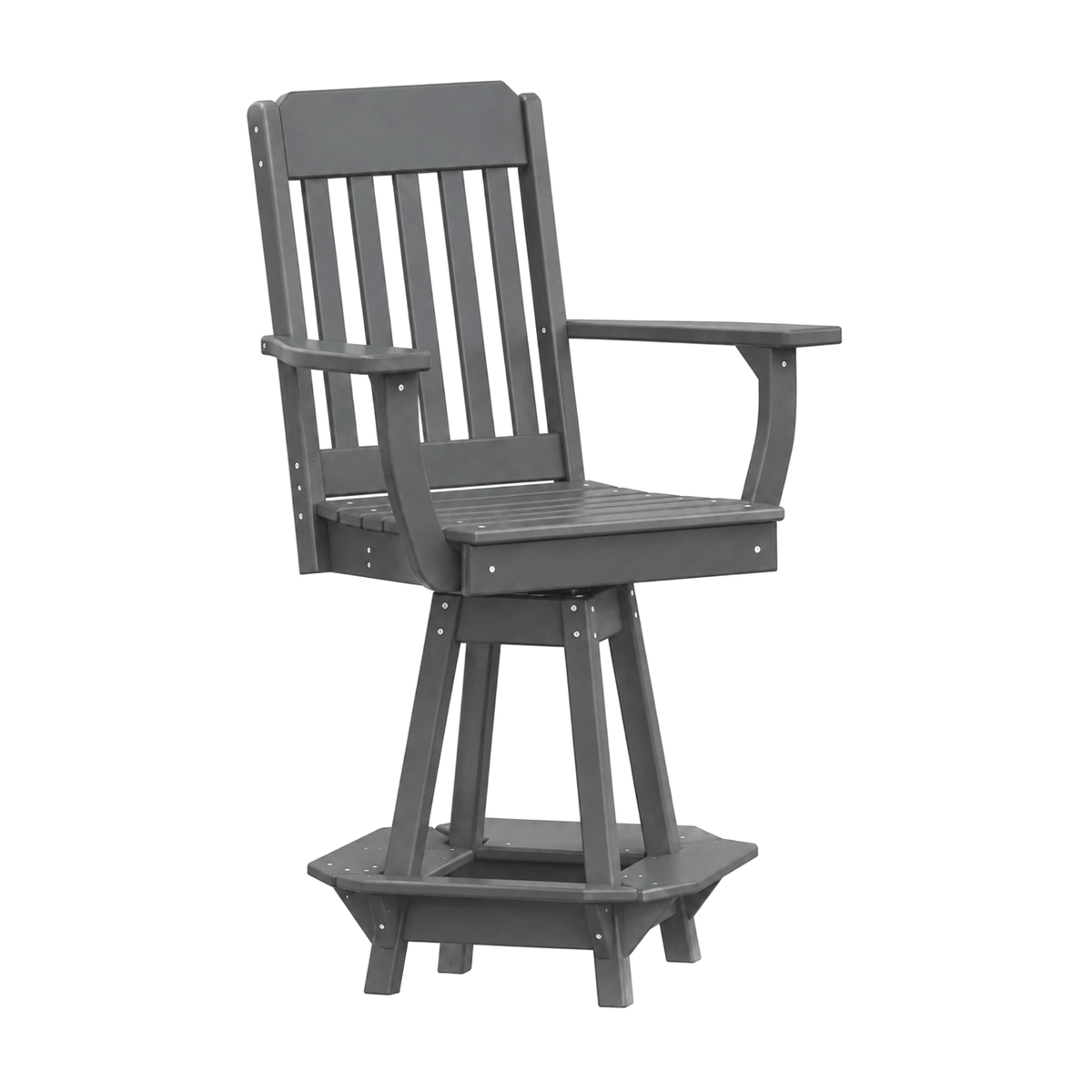 Keystone Amish Co. Traditional Poly Swivel Counter Height Chair