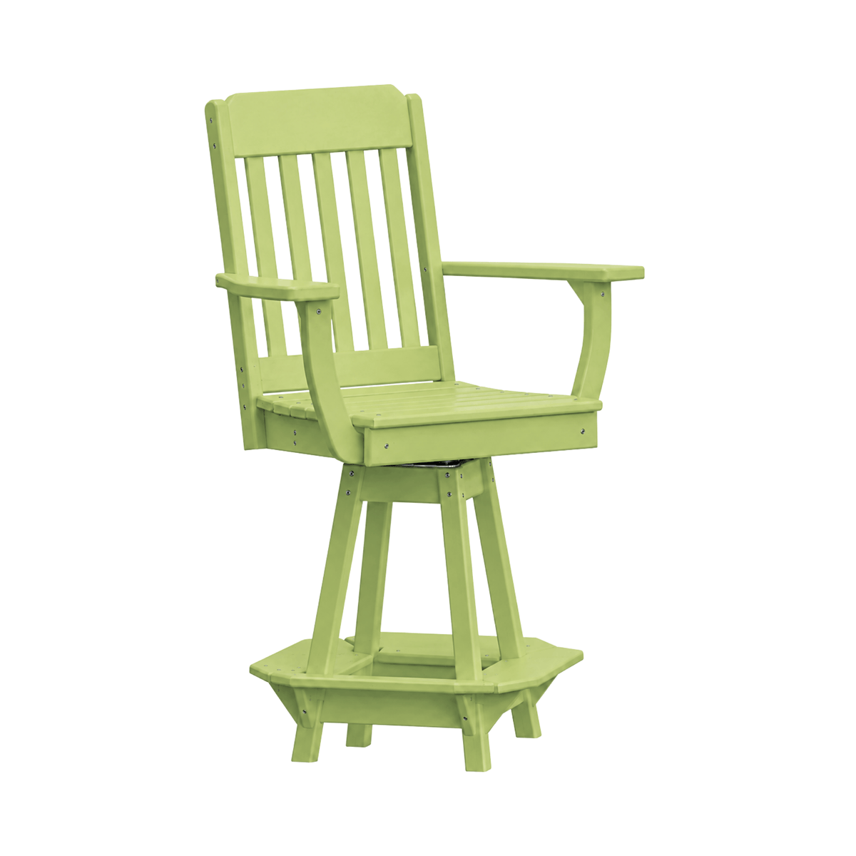 Keystone Amish Co. Traditional Poly Swivel Counter Height Chair