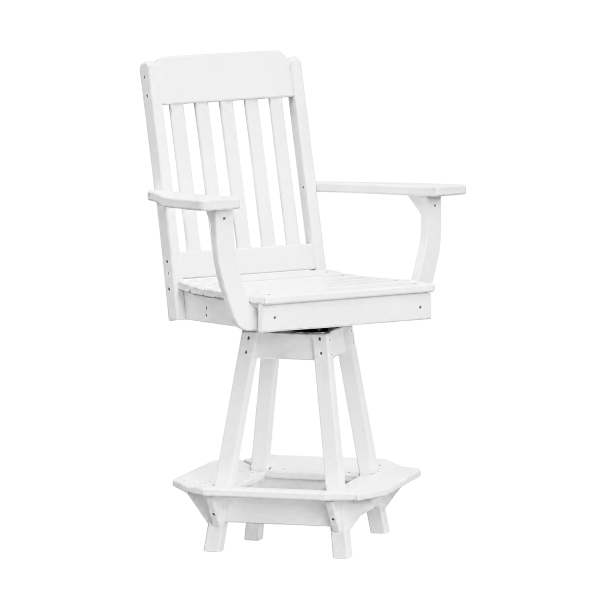 Keystone Amish Co. Traditional Poly Swivel Counter Height Chair