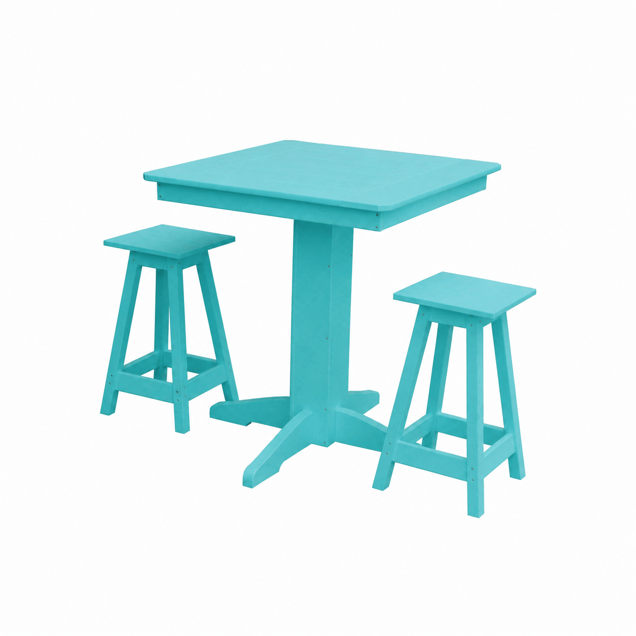 Keystone Amish Co. Poly Composite Riley 3-Piece Outdoor Counter Height Dining Set