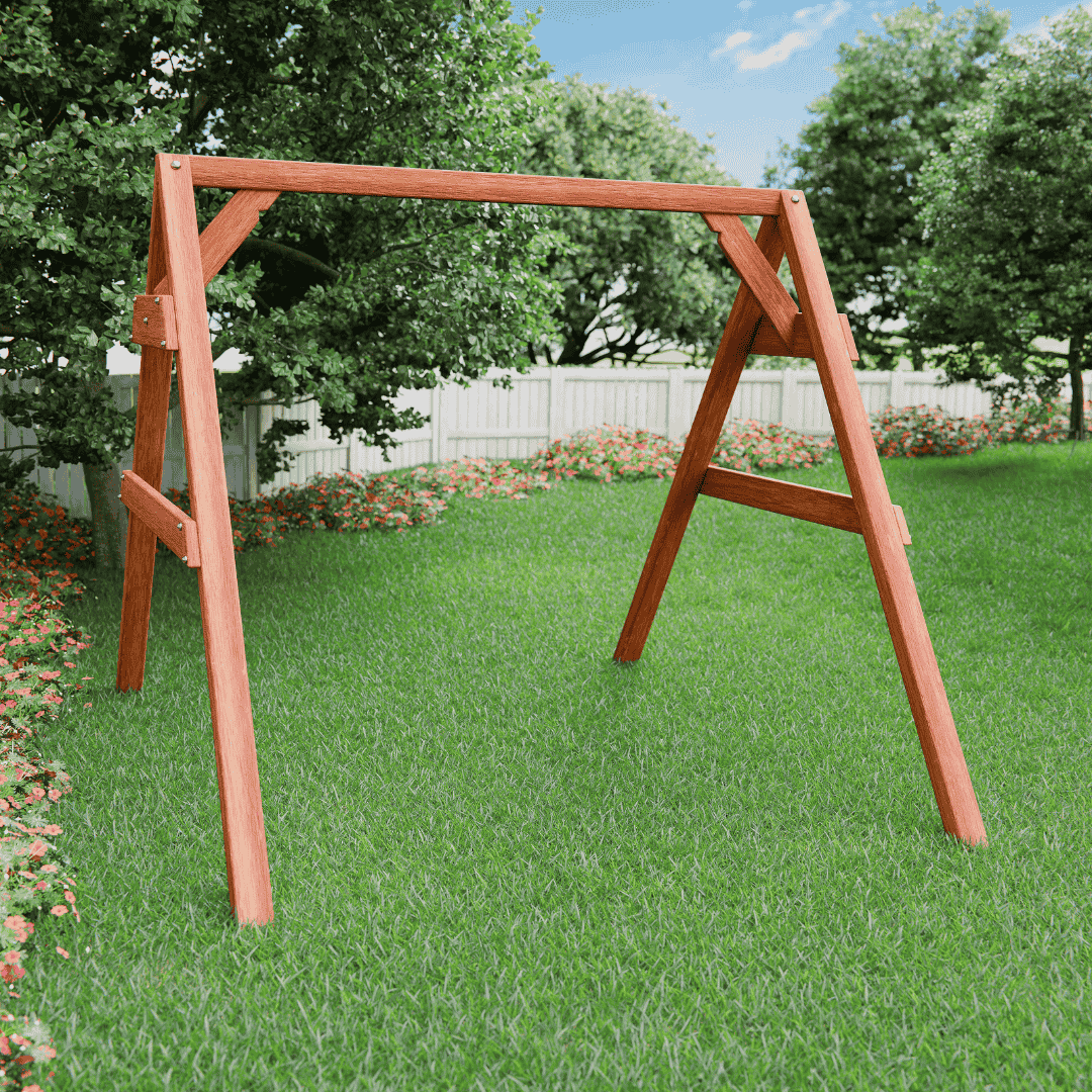 Keystone Amish Co. A-Frame 4x4 Swing Stand in Cedar Stain