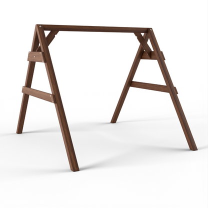 A-Frame 4x4 Swing Stand in Mushroom Stain