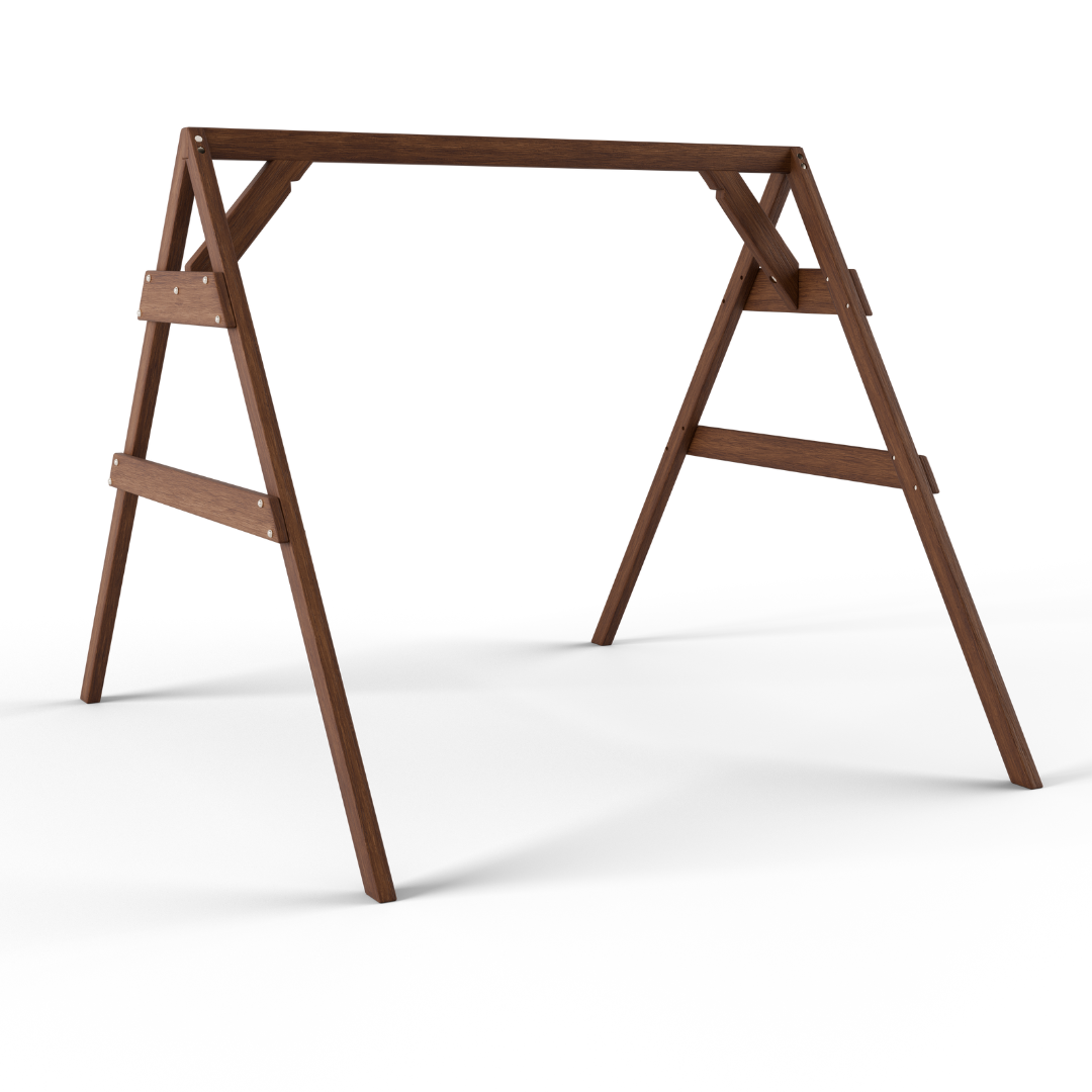 A-Frame Swing Stand in Mushroom Stain