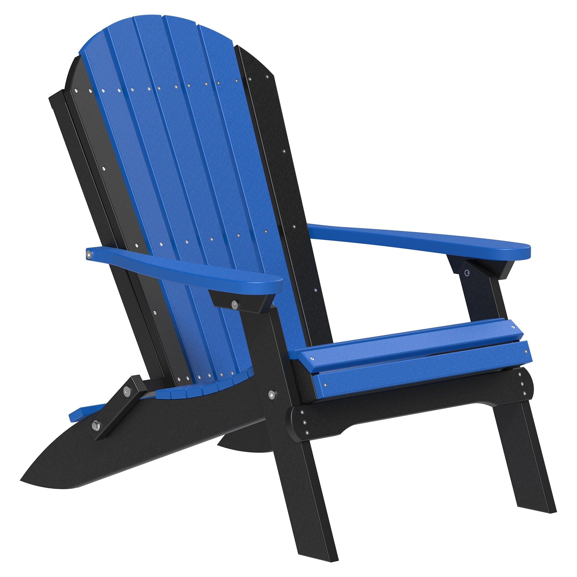 LuxCraft Folding Poly Lumber Adirondack Chair
