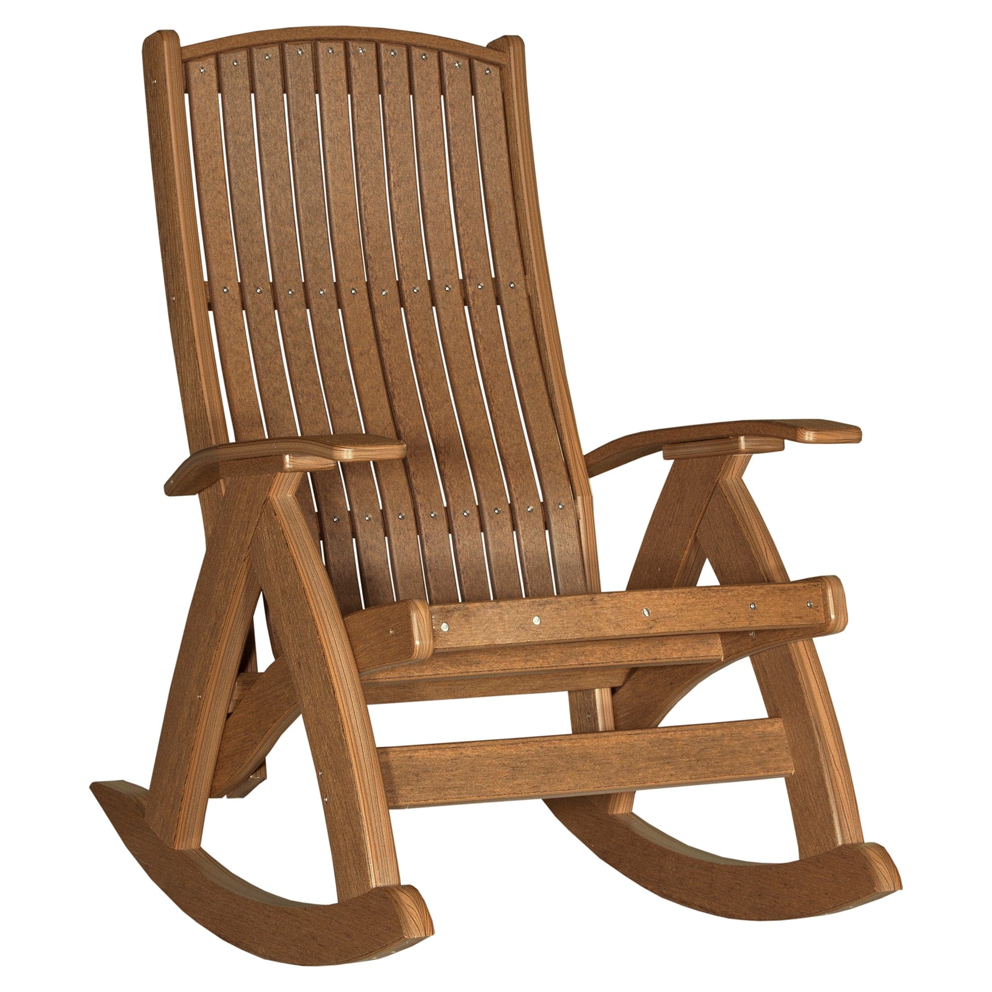 LuxCraft Poly Lumber Comfort Outdoor Rocking Chair