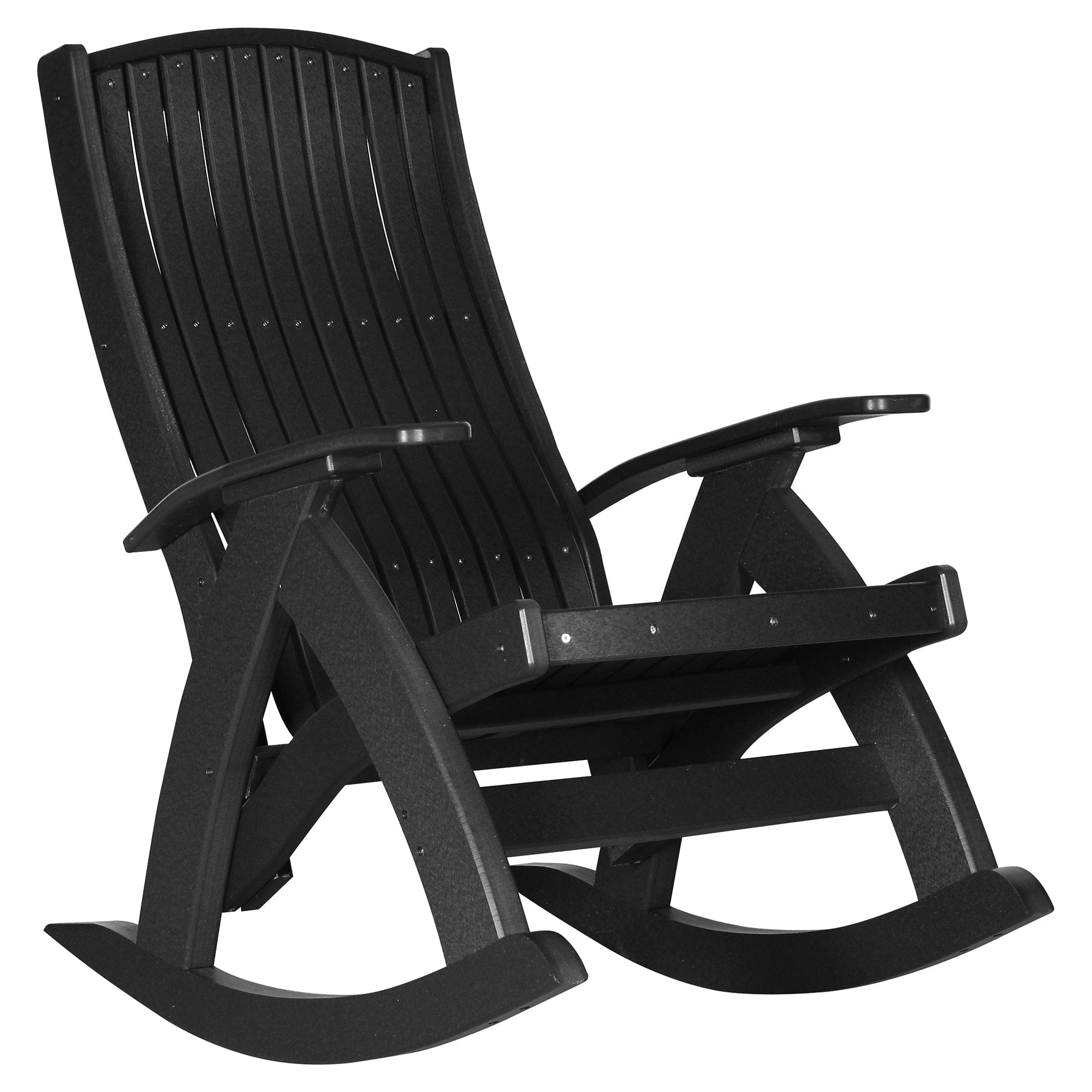 LuxCraft Poly Lumber Comfort Outdoor Rocking Chair