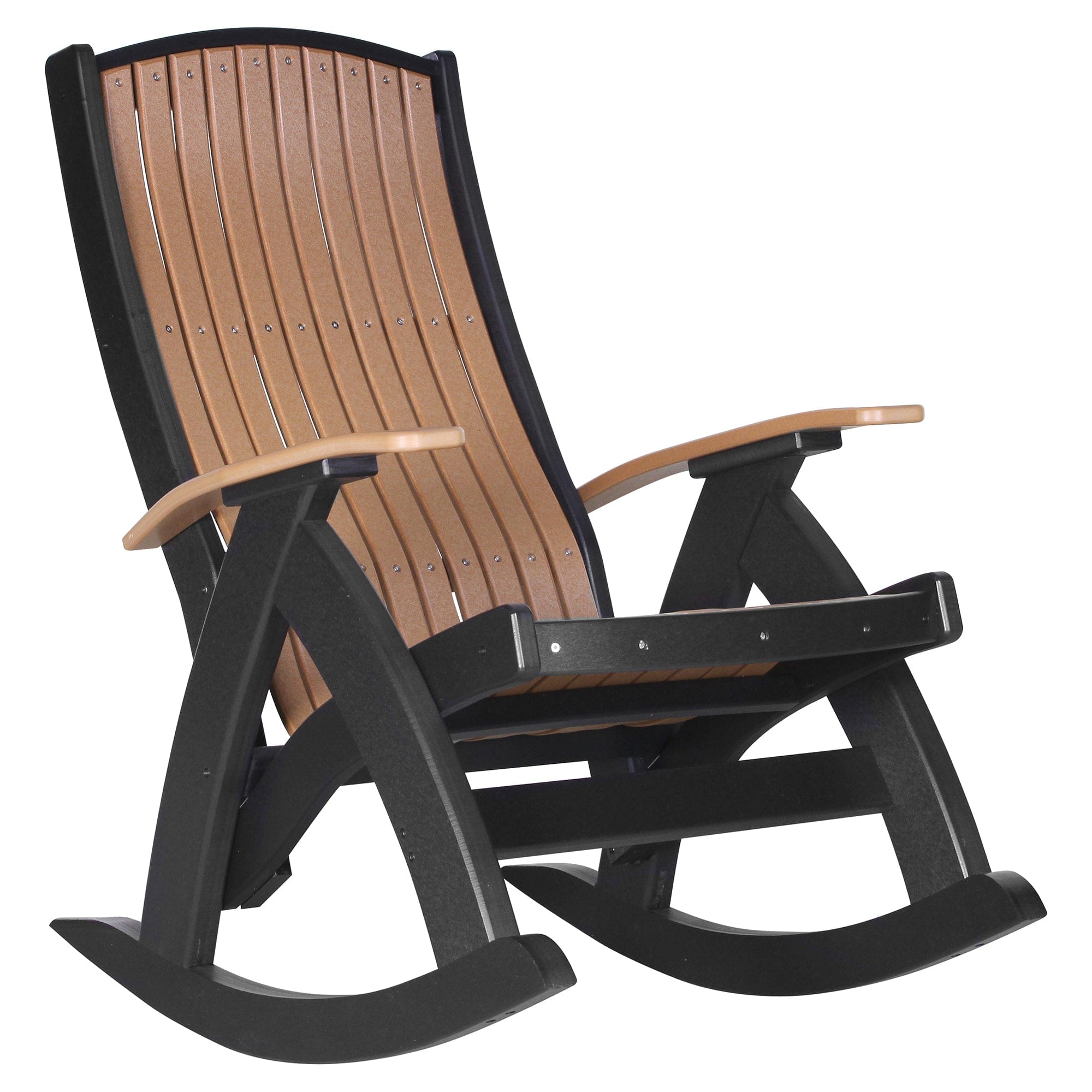 LuxCraft Poly Lumber Comfort Outdoor Rocking Chair
